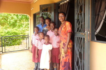 Anne and Children at GVCP School House